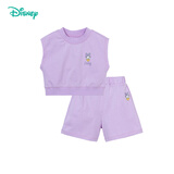 迪士尼儿童短袖套装T恤短裤2件套 无袖女童黛丝糖果紫ZD2DT043 7岁/身高140cm