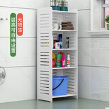 顺迈家用浴室卫生间置物架落地多层免打孔收纳洗漱用品厕所收纳架 百叶置物架120-45-30cm(5层)