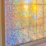 安贝易窗户纸静电磨砂玻璃贴膜玻璃窗防窥膜移门卧室宿舍卫生间防晒加厚 3D鎏金-月牙纹 70厘米宽X2米长