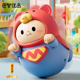 匠智优品不倒翁玩具一岁宝宝婴幼儿抬头训练可啃咬安抚新生儿3-6-12个月