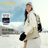 巴拉巴拉运动24冬儿童三合一冲锋衣轻羽绒撞色两件套【bp】208424105204