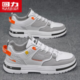 回力(Warrior)男鞋新款休闲鞋子男士户外百搭运动板鞋 1065 白/灰 42