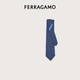 菲拉格慕（Ferragamo）男士蓝色领带 0774227