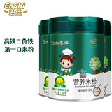 恩仕米粉婴儿高铁初期宝宝辅食 营养米糊淮山高钙益生菌全段片状/粉状 高铁高钙核桃（片状） 508g*1罐