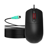 零度世家 圆头有线鼠标 老式台式电脑办公家用普通ps2圆口接口圆孔P口滑鼠 男女通用 PS/2 圆口鼠标（3米线长）