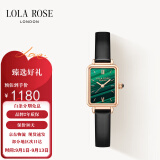 LOLA ROSE罗拉玫瑰汤唯同款经典小绿表手表女士手表生日礼物送女友礼盒包装