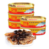 甘竹豆豉鲮鱼罐头227g广东特产方便下饭菜即食豆豉鱼罐装食品 豆豉鲮鱼227g*5罐