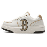 MLB官方运动鞋女鞋子 新年情侣学长鞋厚底休闲鞋百搭板鞋男3ASXCA12N CLB波士顿队/米黄色 38 (240mm)