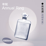 SAMPLYsamply婴儿专用热水袋加热暖手宝小号装水暖宝宝肠绞痛神器 妈妈款透明色【送防烫布套】