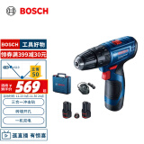 博世（BOSCH）GSB 120 12V充电式手电钻电动螺丝刀家装多功能锂电冲击钻 双电版