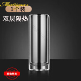 MARTIGUES耐热双层玻璃杯加厚透明水晶玻璃杯家用隔热水杯防烫泡绿茶杯子 超厚旗舰款装330ml1只