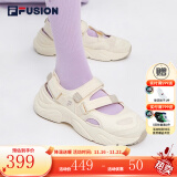 FILA FUSION官方潮牌斐乐女鞋潮流凉鞋轻便凉鞋玛丽珍凉鞋 古白色/燕麦色-AO 36.5