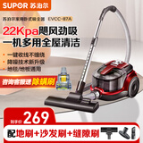 苏泊尔（SUPOR）卧式吸尘器家用大吸力地毯清洁开荒保洁大功率1200w家庭吸尘器小型带一键收线 【22Kpa一键收线】EVCC-87A