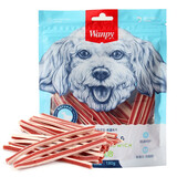 顽皮（Wanpy）狗零食训犬练狗宠物零食贵宾泰迪比熊专用洁牙180克三明治狗零食 三明治180g*5包
