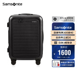 新秀丽（Samsonite）行李箱20英寸拉杆箱欧洲设计万向轮前开口黑色登机箱KF1*09005