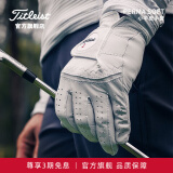 Titleist泰特利斯高尔夫手套男士Perma-Soft高级手套单只柔软小羊皮手套 左手 PermaSoft/白色 24码