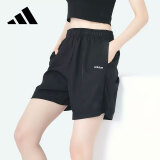 阿迪达斯 （adidas）女款夏季快干舒适凉爽透气百搭休闲运动短裤 M码