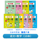 幼小衔接一日一练教材全套10册幼升小每日一练幼儿园中班学前班大班入学准备幼儿练习册全套拼音数学识字语文专项训练综合口算卡片加减乘除学习卡片识字卡片拼音挂图全脑思维游戏专注力看图猜成语 一日一练教材（随