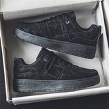 逐升男鞋子男款春夏季2026新款休闲板鞋学生透气软底小白鞋防水运动鞋 MD-K082纯黑色 42 (260mm)