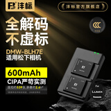 沣标（FB）DMW-BLH7E微单相机电池充电器松下LX10/DMC-GM5/GM1/GF7/GF8/GF9/GF10K/LX9/LX15/GX850 两电双充套装（USB双槽充）