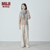 无印良品（MUJI）羊毛编织 围巾 围脖 女式 DD0IOA4A 灰色 35*164cm