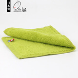 浅野（air kaol）日本进口擦汗小方巾今治棉抗菌抑臭吸水柔软手帕巾洗脸手绢银线款 坚果绿 32*14cm