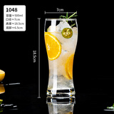 DKO玻璃杯果汁杯创意高颜值水杯大容量商用奶昔杯鸡尾酒杯饮料杯 500ml果汁杯【1个】