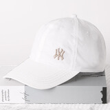 蓝诗梦戴薄款速干防晒遮阳帽子男女通用跑步帽透气帽鸭舌帽时尚百搭棒球帽 白色 55-58cm