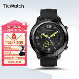 TicwatchGTX 智能运动手表消息提醒IP68游泳级防水心率健康睡眠监测长续航 黑色