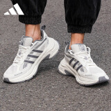 阿迪达斯 （adidas）男女运动鞋轻便耐磨休闲老爹鞋透气缓震跑步鞋  白 37 