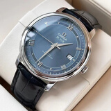 【二手99新】OMEGA 欧米茄男表欧米茄碟飞 机械手表男二手奢侈品腕表 瑞表男士手表欧米茄手表蝶飞 蓝盘轨道424.13.40.20.03.002皮带