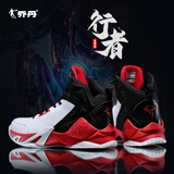 乔丹篮球鞋男运动鞋男学生透气高帮减震耐磨黑骑士战靴运动篮球鞋 白色/黑色 43