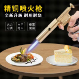 双焱弘 TRI FLAMES喷枪喷火烧抢喷火枪烧猪毛神器点火器家用手喷灯高温型气罐喷火抢 精铜可倒置电子打火+1个气罐