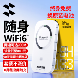 椰贝（YEBER）移动随身无线wifi5ghz无限流量2024款免插卡三网通wifi6无线WiFi便捷式不限速无线网支持5G设备 【5Ghz旗舰版】三网通WIFI6-无预存 【联系客服享好礼】