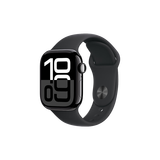 【99成新】Apple/苹果 Watch Series 10 智能手表GPS+蜂窝款42毫米亮黑色铝金属表壳黑色运动型表带M/L MWXN3CH/B  