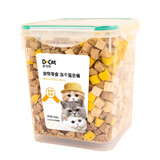 多可特（D-cat）冻干猫零食鸡胸肉桶猫咪狗狗肉干生骨肉营养零食成猫幼猫通用 冻干三拼桶净含量500g