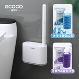 ecoco意可可一次性马桶刷挂壁式马桶刷子无死角洗厕所可换刷头卫生间厕所刷 升级灰【海洋味*16+薰衣草*8】
