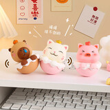 TaTanice 不倒翁摆件3个装 创意生日礼物办公室工位摆件客厅桌面解压摆件