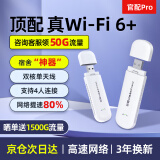 友猫随身wifi【0月租 0押金】可移动无线wifi免插卡便携式4G上网卡随行网络通用流量上网宝2024款不限 【官配Pro】WIFI6+双核单天线*提速80%