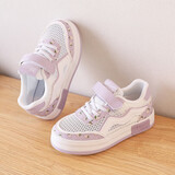 回力（Warrior）童鞋透气网面女童鞋中大童运动鞋男童板鞋 WZ(TH)-1578 白紫 29 