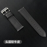 卡贝伦GT3Pro智能手表 公交卡通话支付NFC运动心率血氧睡眠监测手环男女 真皮表带22mm通用（深邃黑）