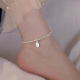 芯奢碎银几两脚链女士仿和田玉古风招财纳福足链性感2025新款生日礼物 碎银子招财纳福脚链