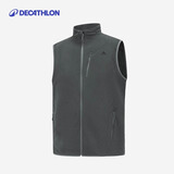 迪卡侬（DECATHLON）抓绒马甲男女秋保暖摇粒绒背心抓绒衣开衫冲锋衣内胆MH120 男款-绿色 3XL