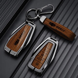 绅创吉利钥匙套缤越星越L/S博越L星瑞帝豪远景X3/6豪越缤瑞博瑞包扣壳 吉利-D款-棕色木纹款