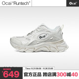 Ocai Runtech3.0 脏白色 复古做旧“超声波”跑鞋 国潮牌厚底运动 脏白色 37