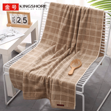 金号毛巾家纺纯棉加厚大浴巾成人男女儿童酒店提缎吸水裹巾情侣洗澡巾 3955棕(浴巾) 440g