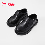 红蜻蜓儿童秋季童鞋男女童英伦风演出学生小皮鞋D233TQ616黑色革面34