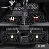 拽猫（Zhuaimao）汽车脚垫丝圈专车定制适用于modely宝马x5x3特斯拉奥迪奔驰凯美瑞 图腾【防水双层-1:1专车订做】