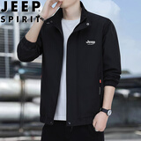 JEEP SPIRIT吉普父亲节礼物夹克男春秋季外套立领商务休闲百搭户外男装