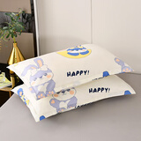 枕头芯一对带枕套套装宿舍枕芯一只单人成人护颈家用租房学生枕头 大白兔 一个枕芯+一个枕套